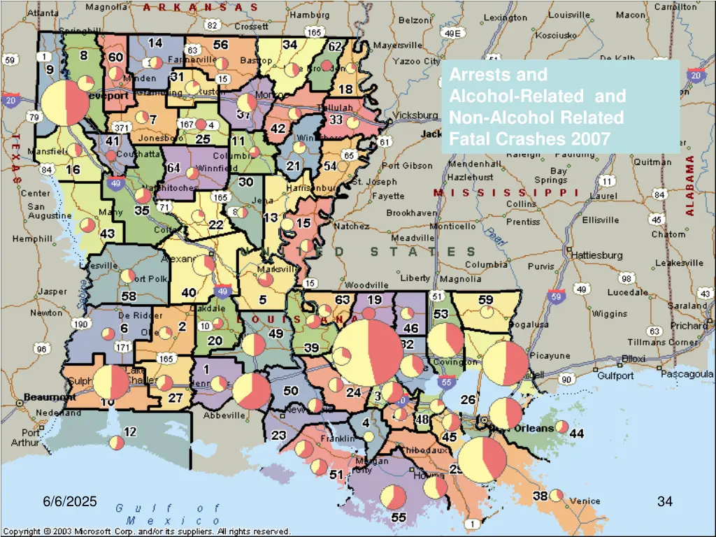 arrests and alcohol related and non alcohol