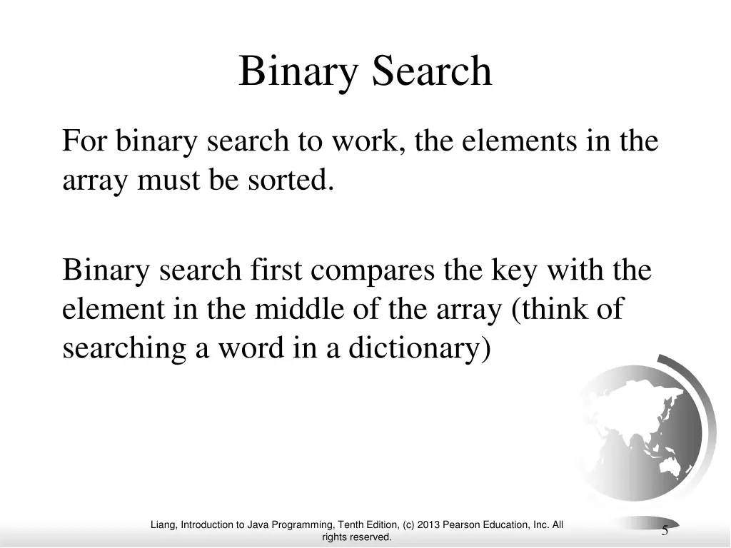 binary search