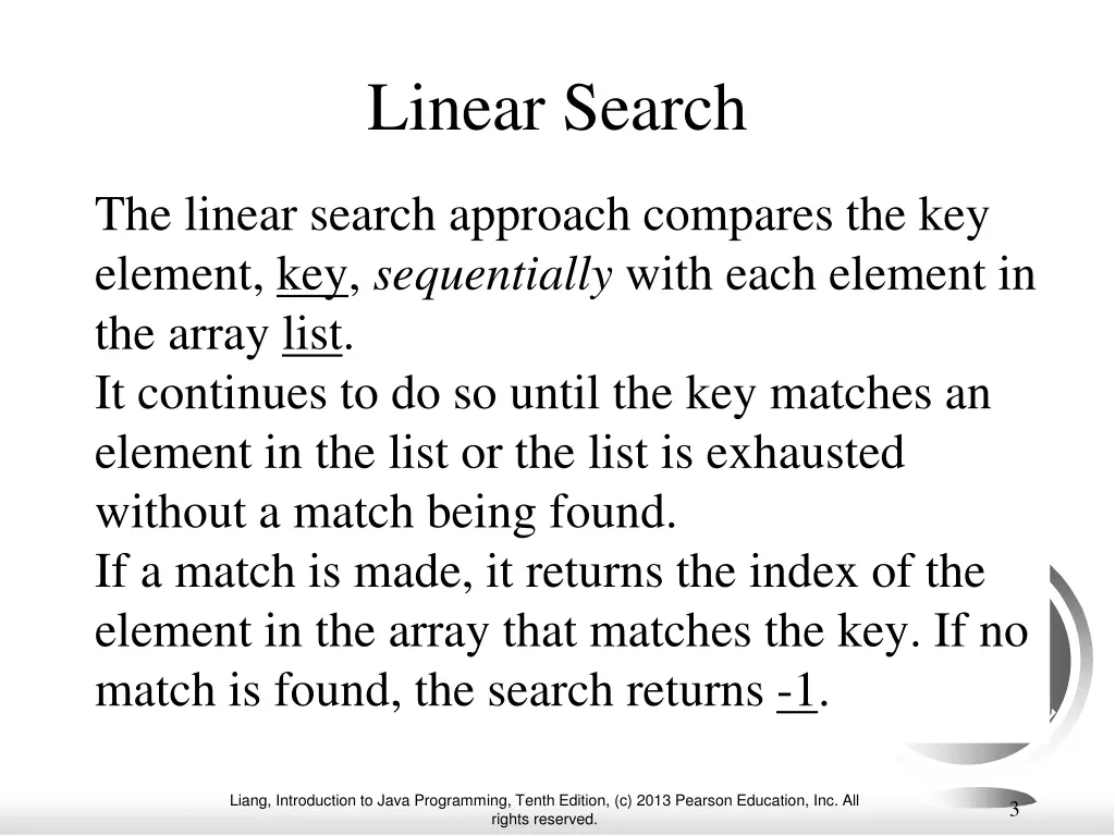 linear search