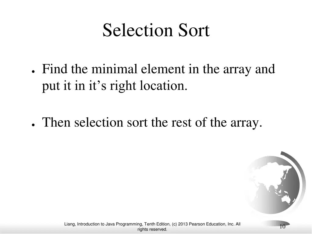 selection sort