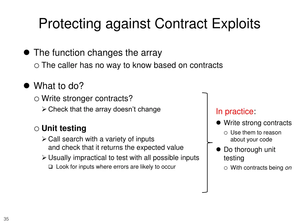 protecting against contract exploits