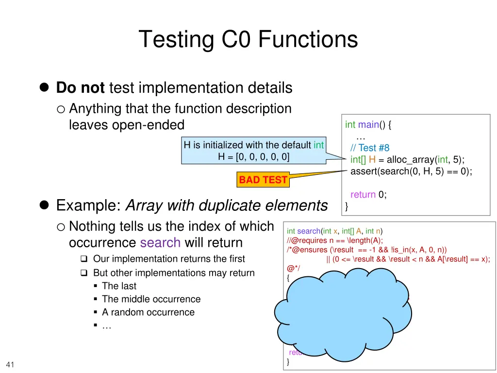 testing c0 functions 5
