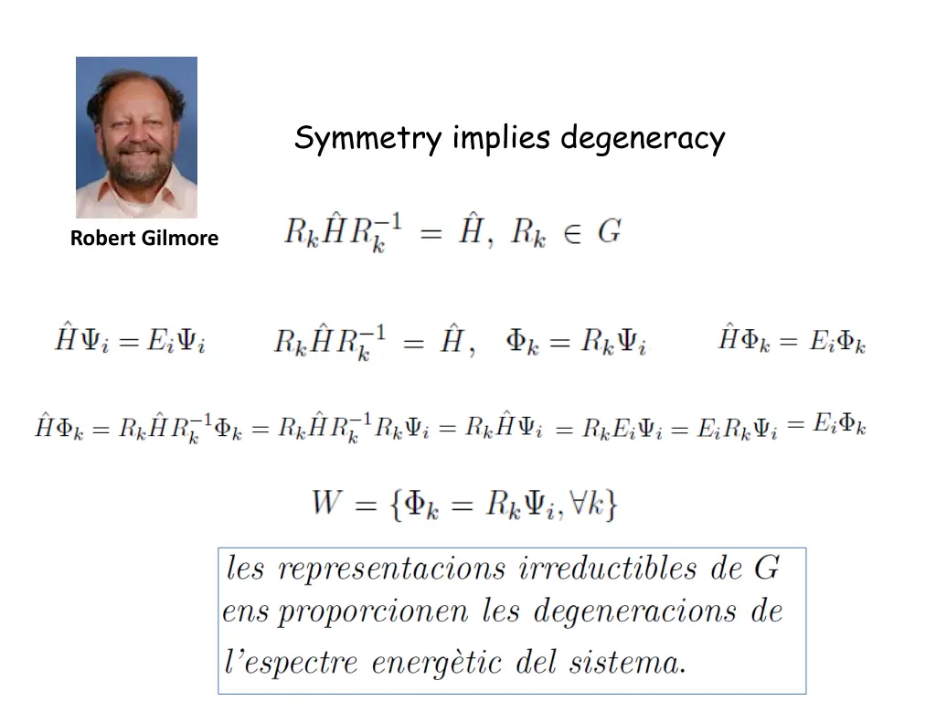 symmetry implies degeneracy
