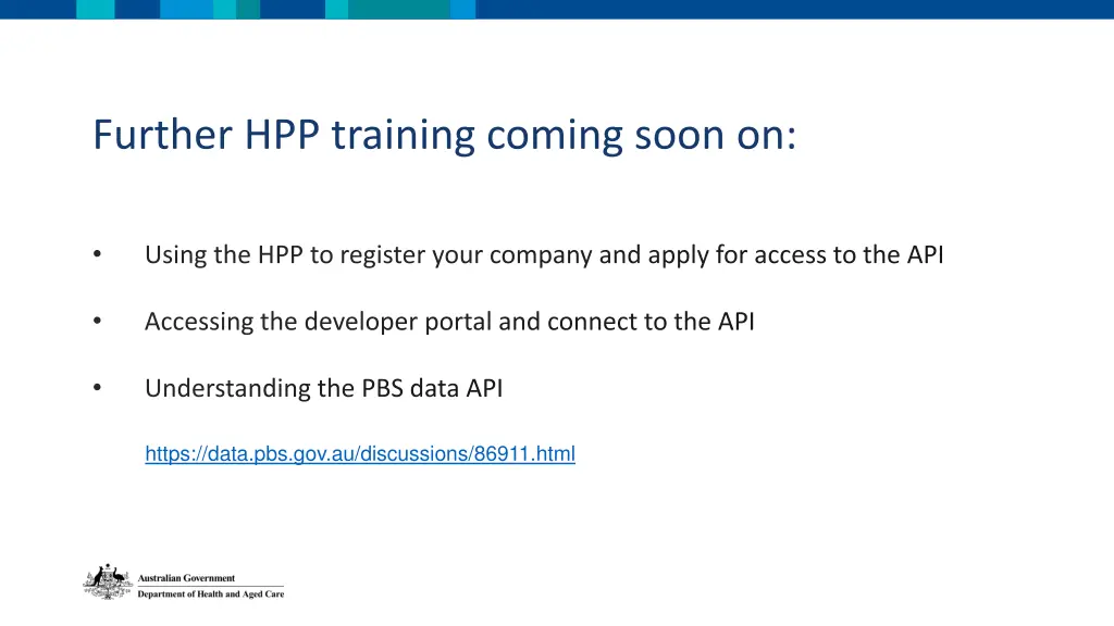 further hpp training coming soon on