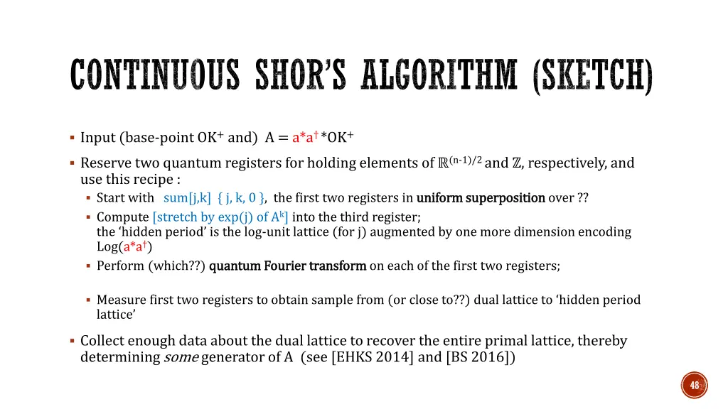 continuous shor s algorithm sketch