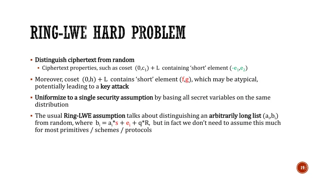 ring lwe hard problem