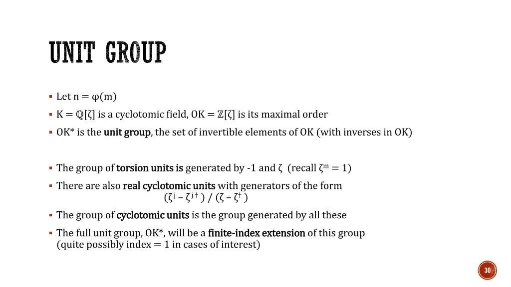 unit group