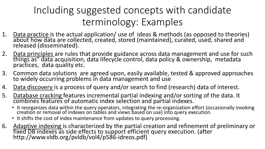 including suggested concepts with candidate