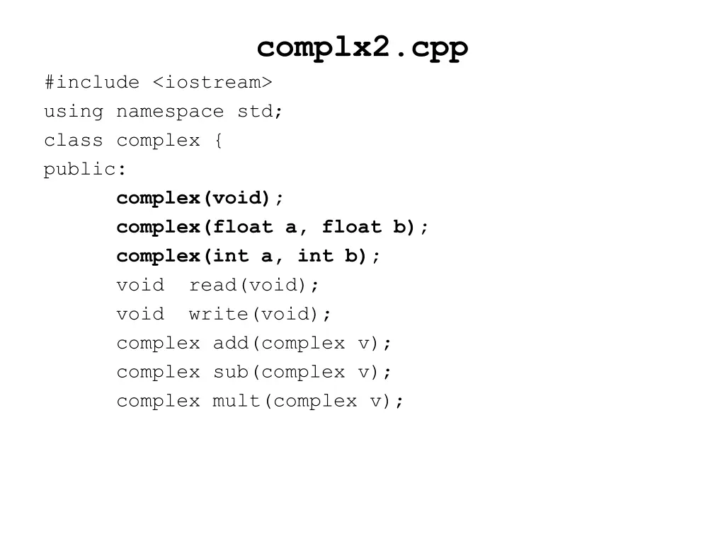 complx2 cpp