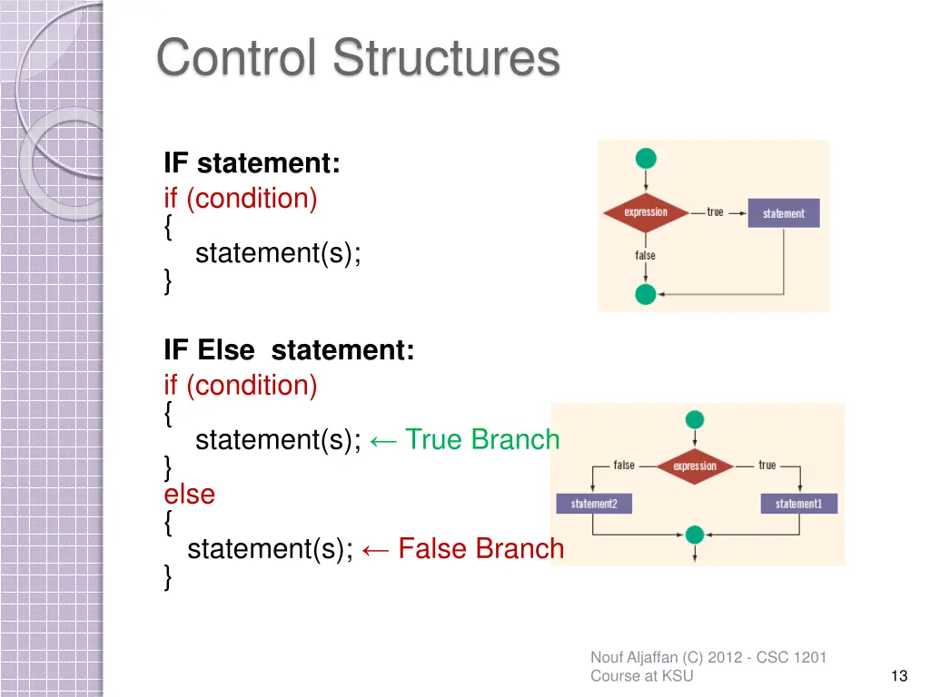 control structures
