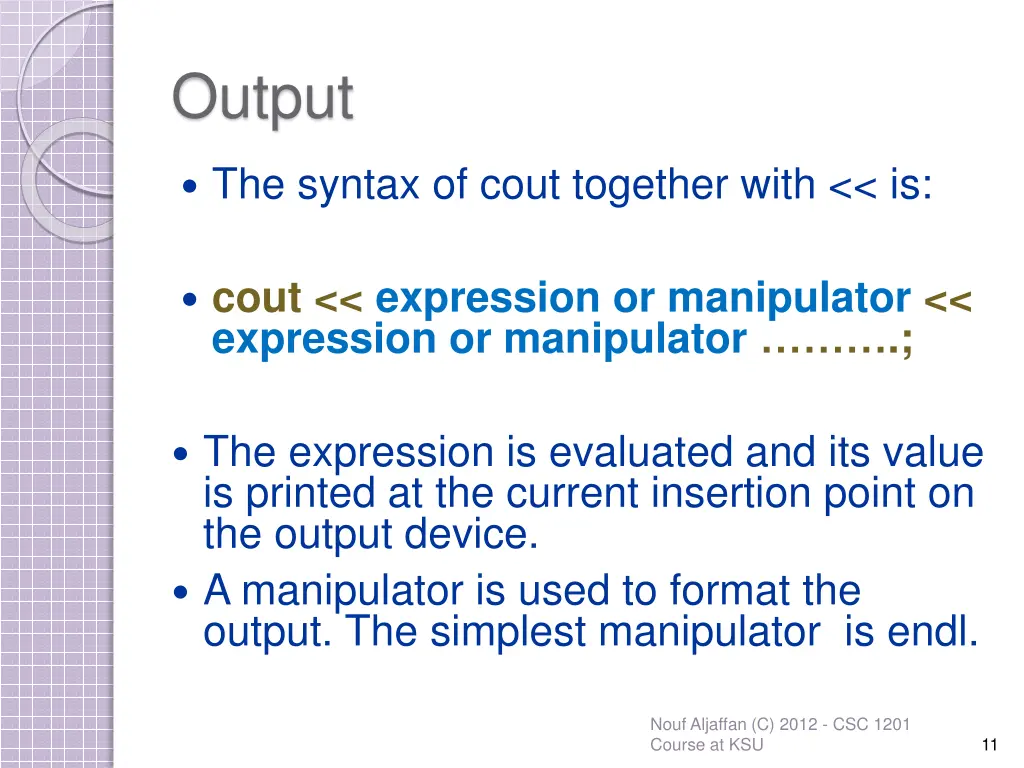 output