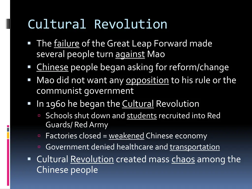 cultural revolution