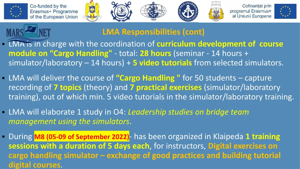 lma responsibilities cont