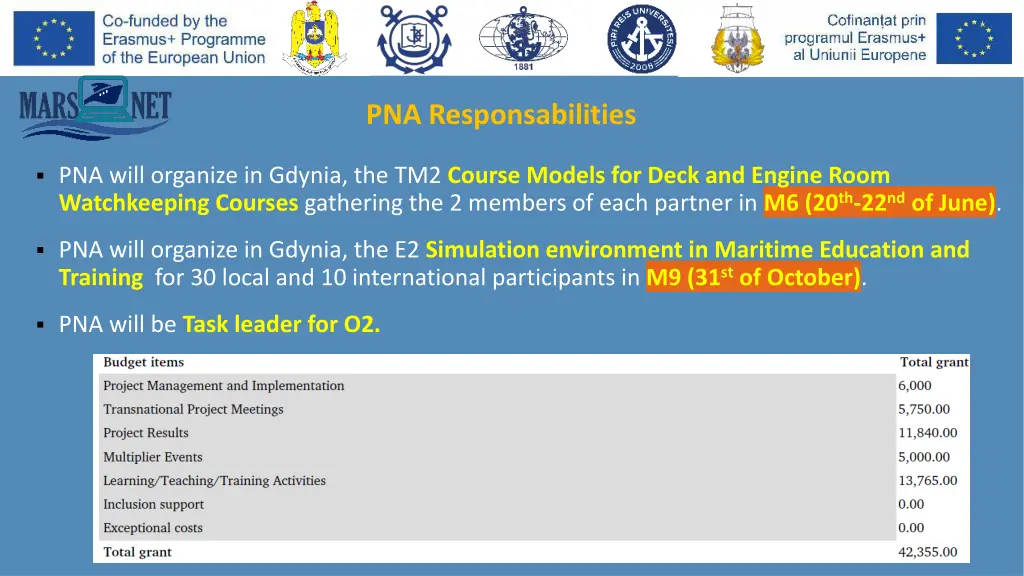 pna responsabilities