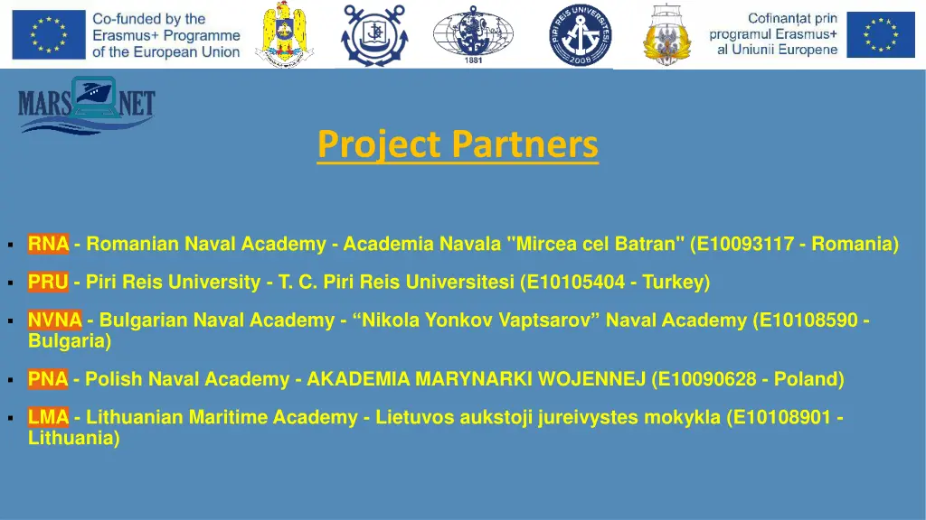 project partners