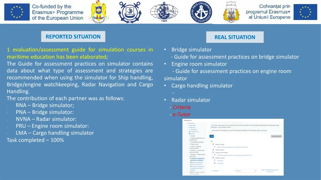 reported situation 1