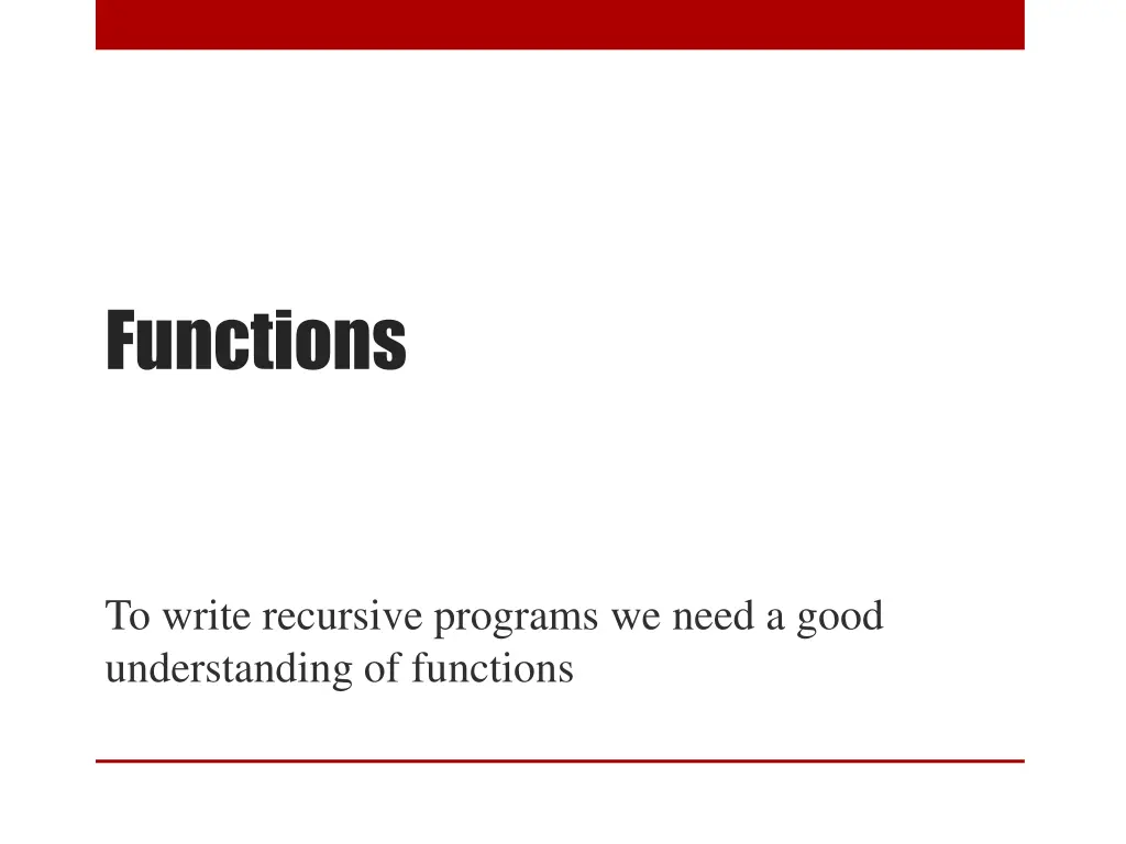 functions