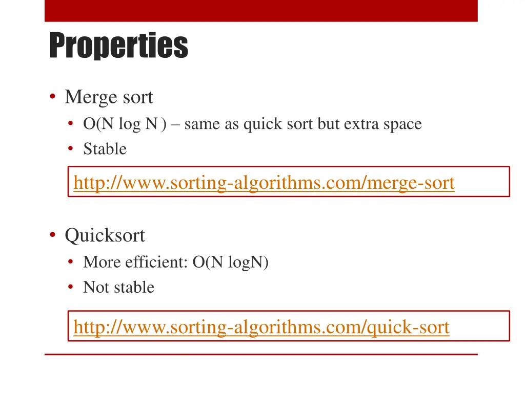 properties