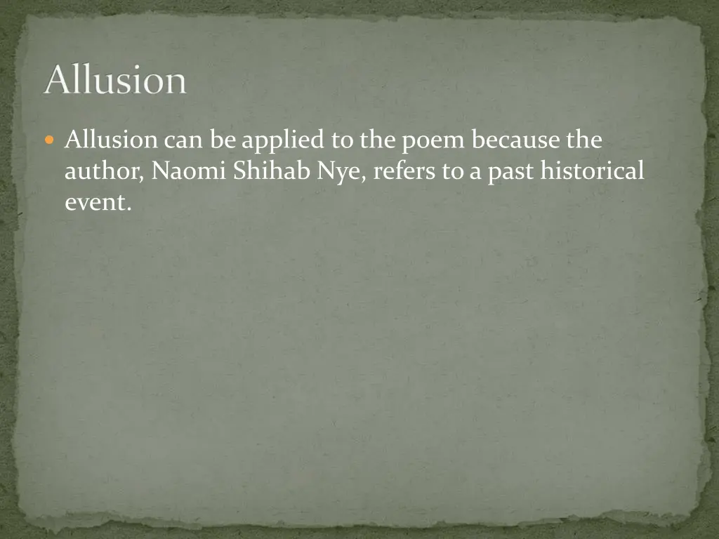 allusion