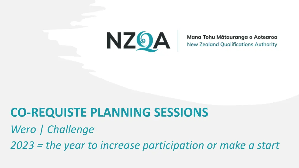 co requiste planning sessions wero challenge 2023
