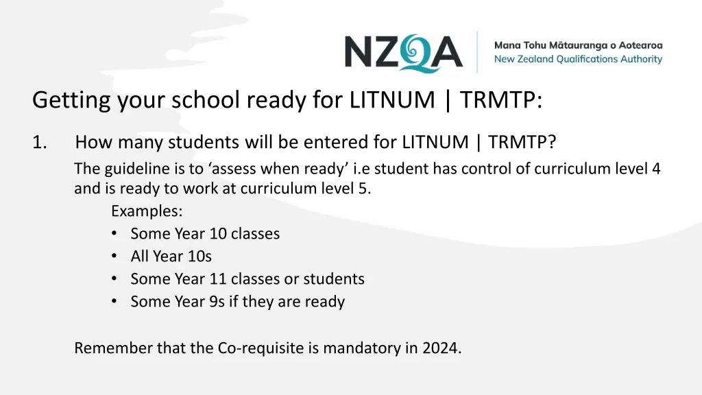 getting your school ready for litnum trmtp