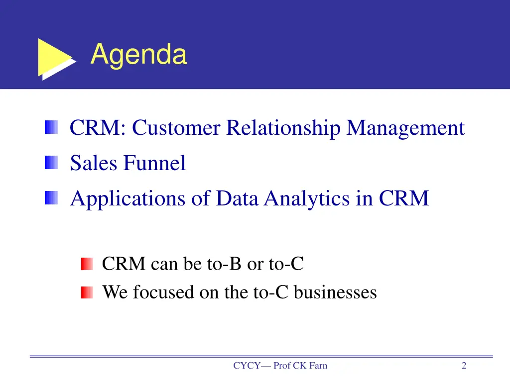 agenda