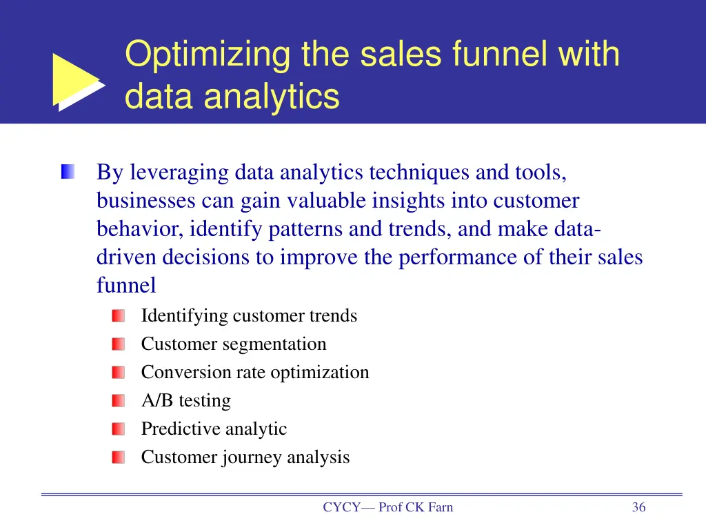 optimizing the sales funnel with data analytics