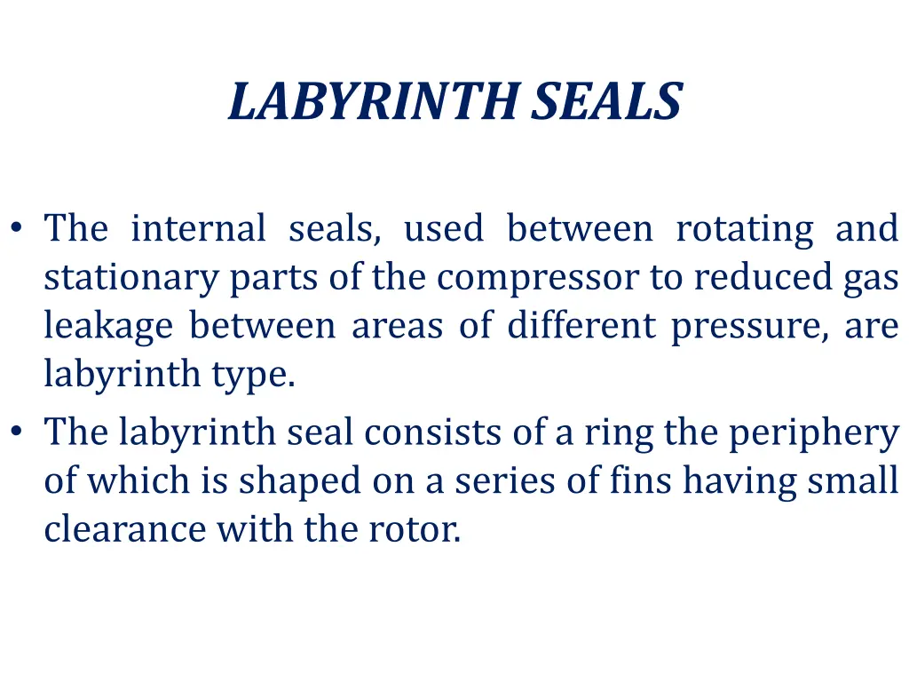 labyrinth seals