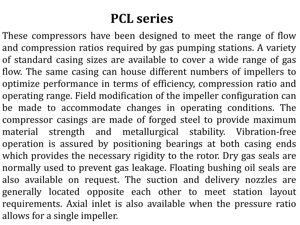 pcl series