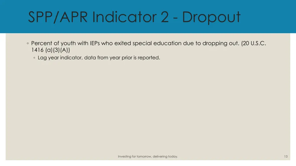 spp apr indicator 2 dropout