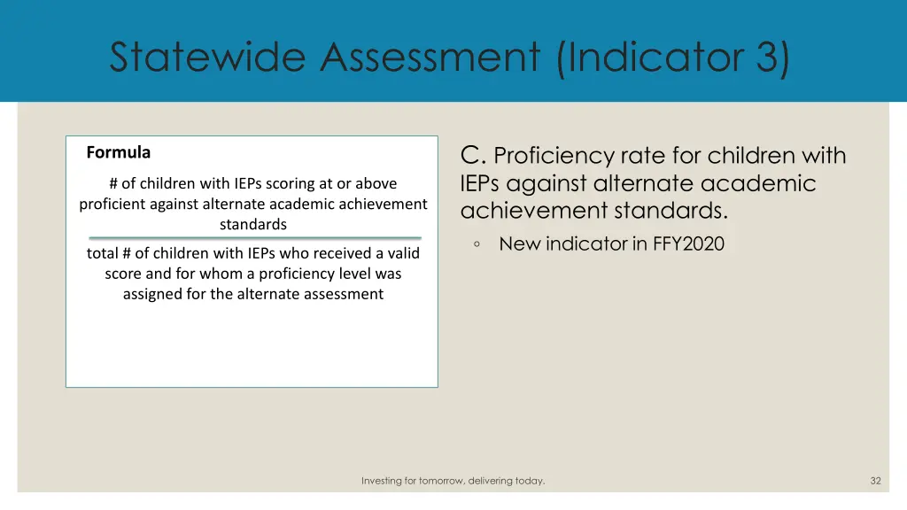 statewide assessment indicator 3