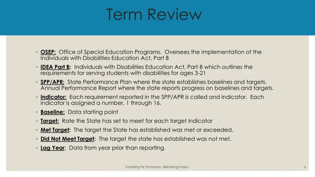 term review