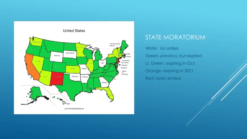 state moratorium