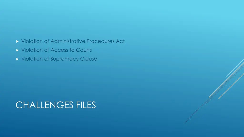 violation of administrative procedures act