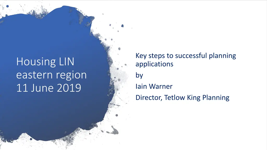 key steps to successful planning applications