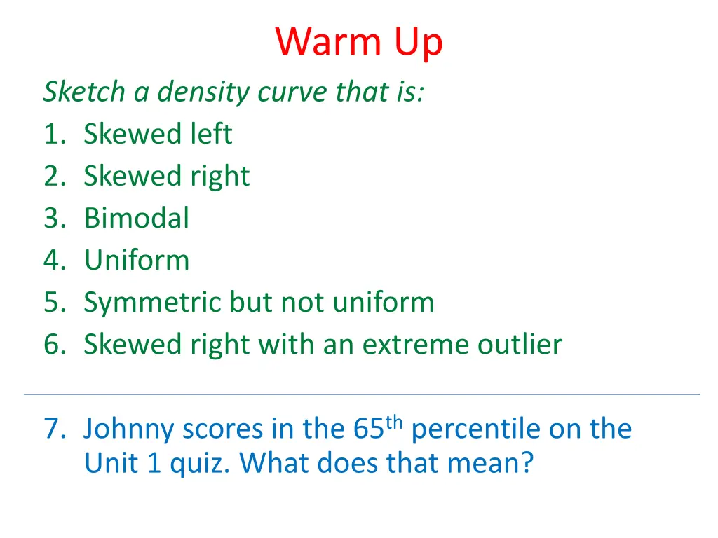 warm up