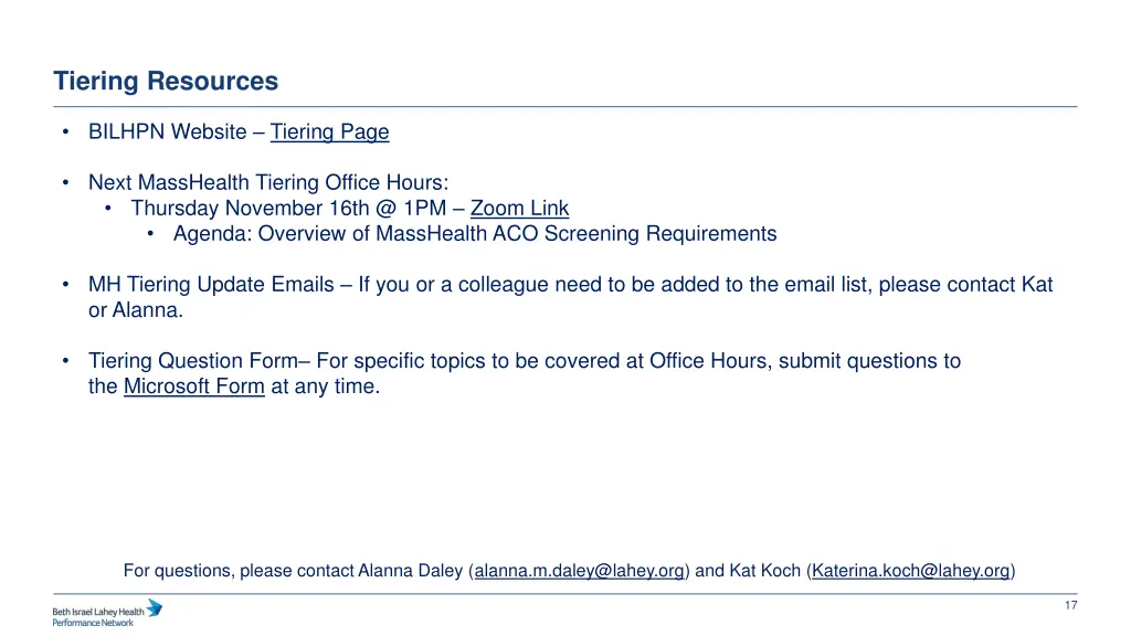 tiering resources