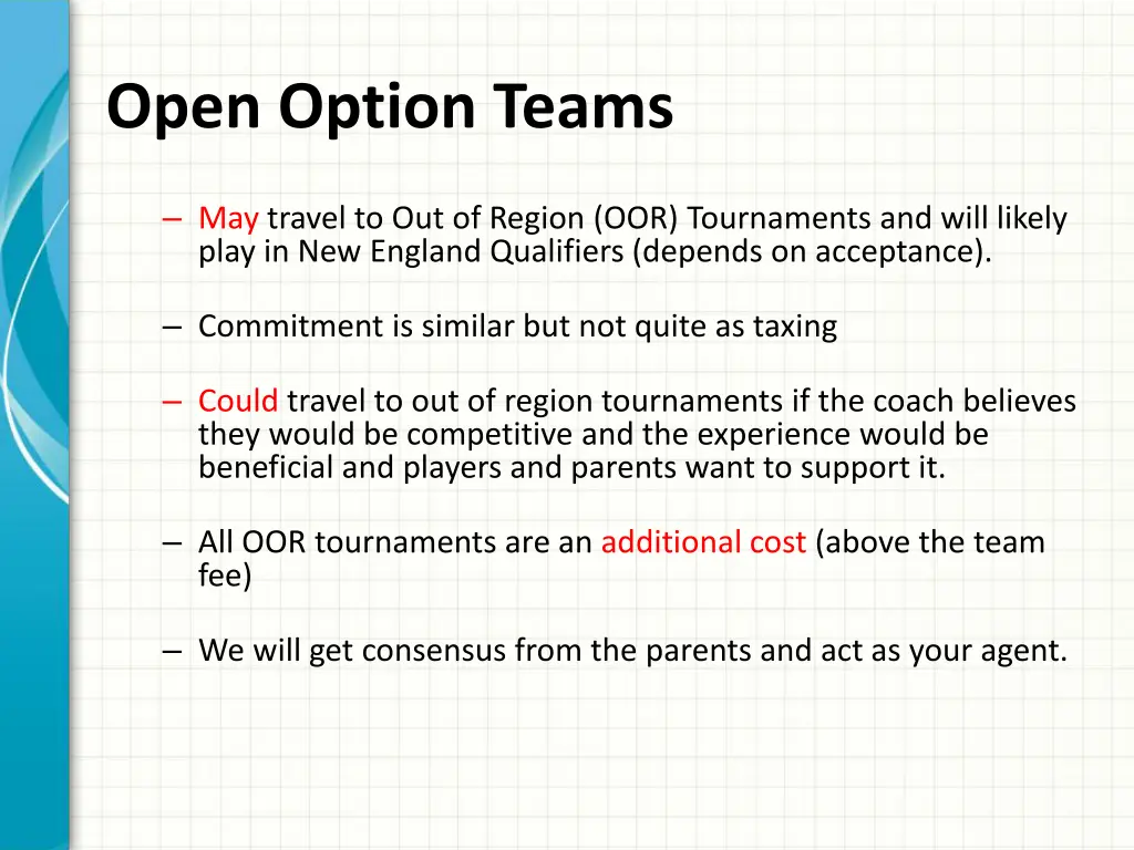 open option teams