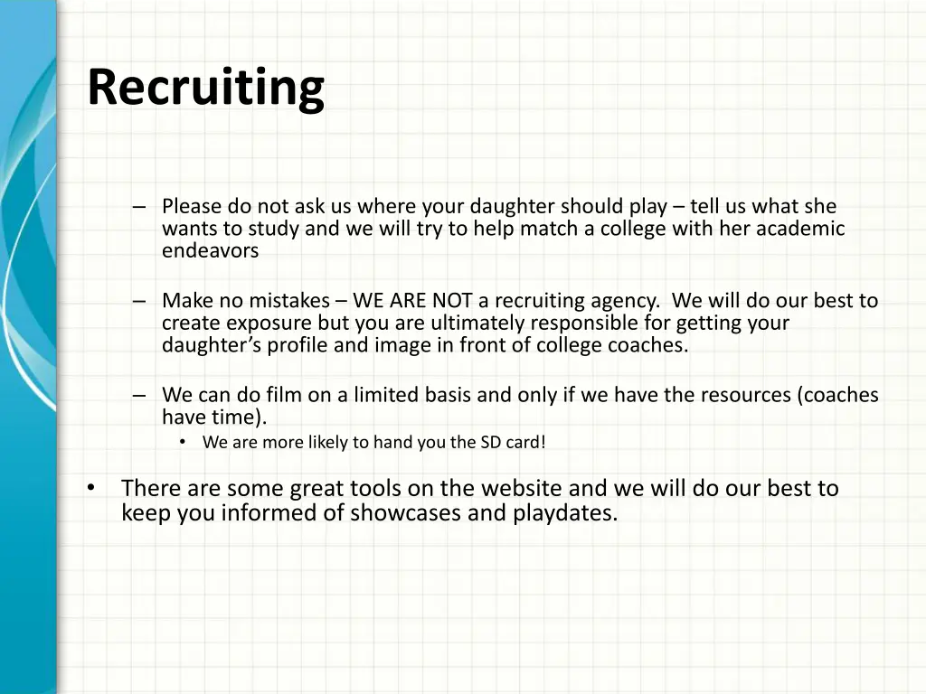 recruiting