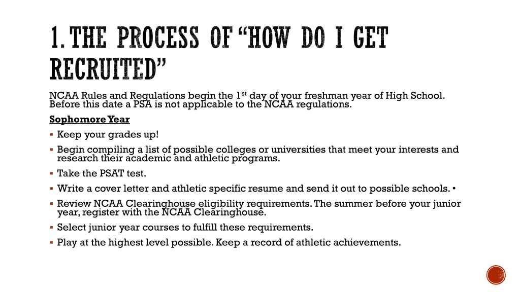 1 the process of how do i get recruited ncaa