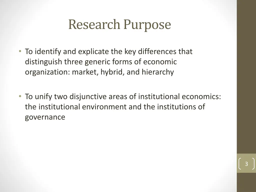research purpose