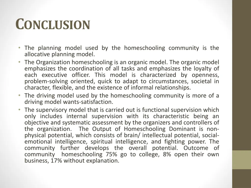 c onclusion