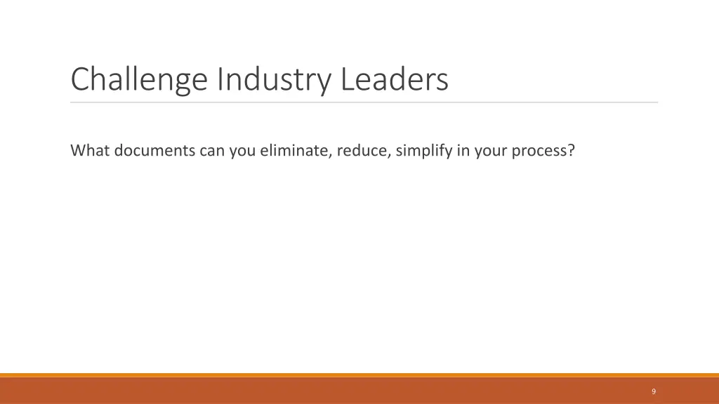 challenge industry leaders
