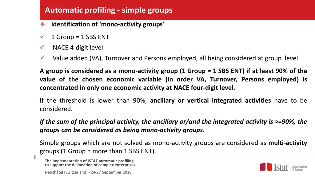 automatic profiling simple groups