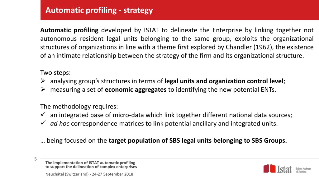 automatic profiling strategy