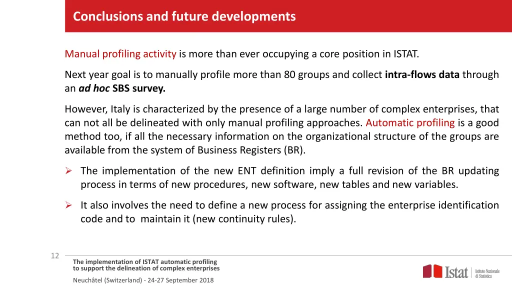 conclusions and future developments