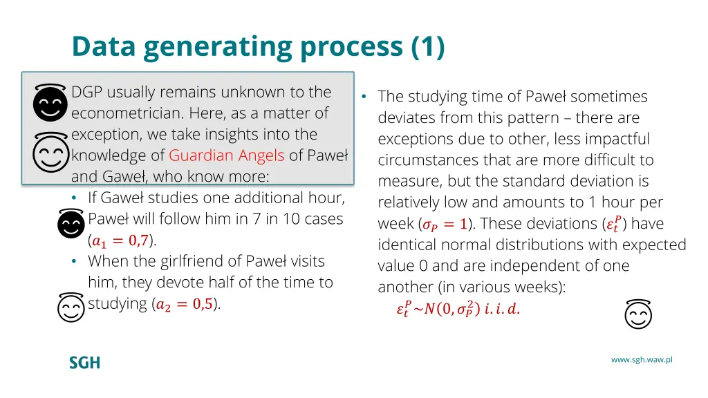 data generating process 1