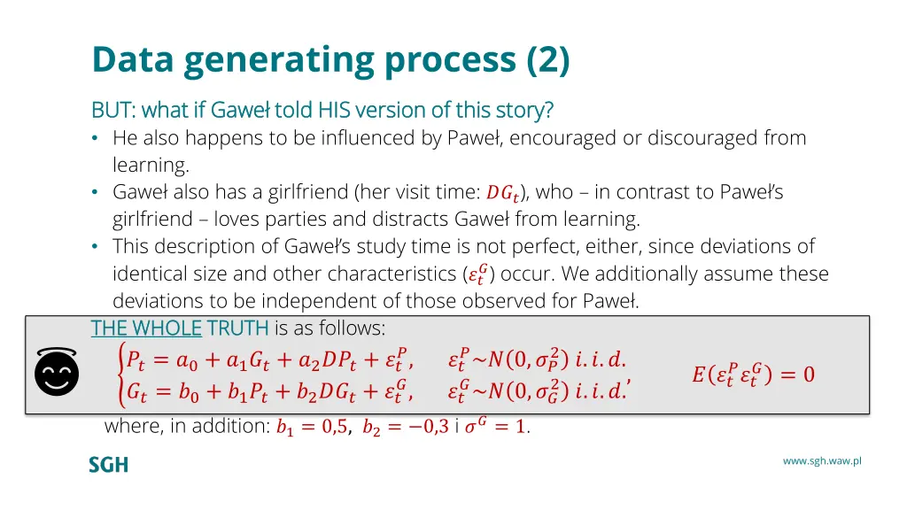 data generating process 2