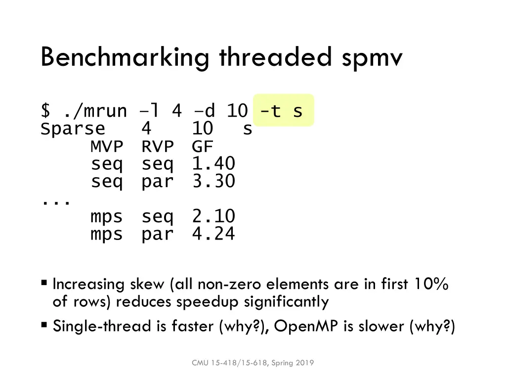benchmarking threaded spmv 1