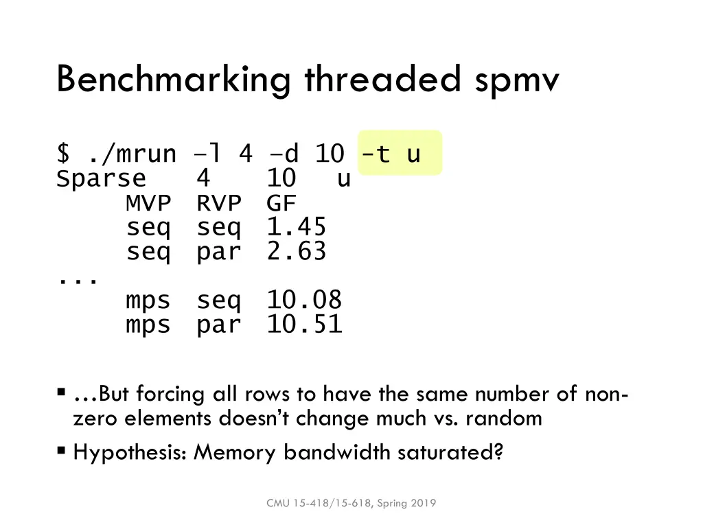 benchmarking threaded spmv 2